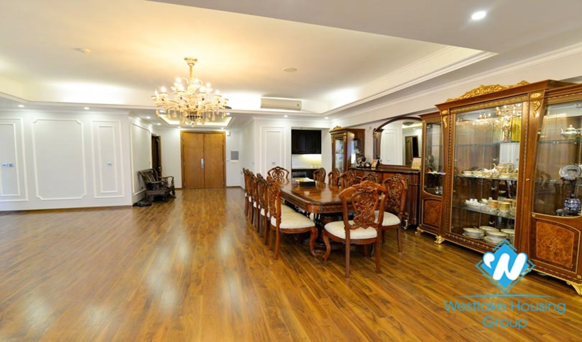 Nice design apartment with 4 bedrooms for rent in Ciputra, Ha Noi